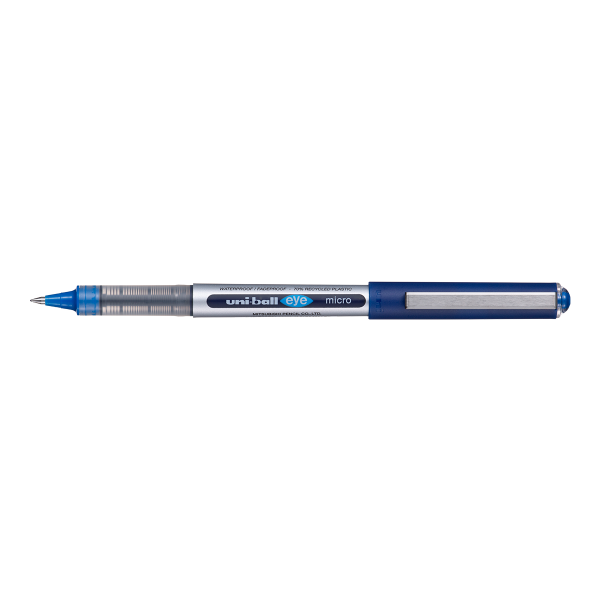 UNI EYE Micro inkoustový roller UB-150E, 0,5 mm, modrý - 12ks