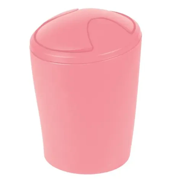 Spirella MOVE výklopný odpadkový koš 5 L růžový / plast (7610583186751)
