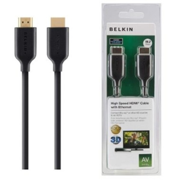 Belkin Gold High-speed HDMI kabel s Ethernet a podporou 4K 2m (F3Y021bt2M)