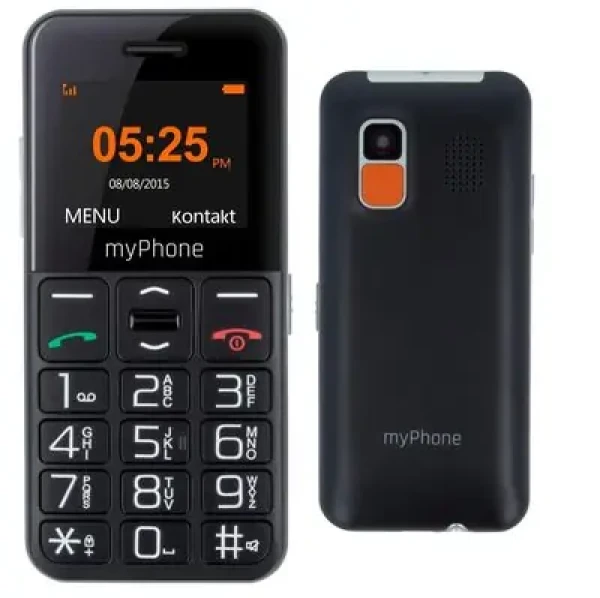 Rozbaleno - myPhone HALO Easy černá / 1.77" / FM / 0.3MP / micorSD / SOS funkce / rozbaleno (TELMY10EASYBK.rozbaleno)