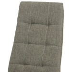 Jídelní židle, potah lanýžová látka, kov antracitový matný lak