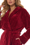 Dámský župan 2413 Camelia wine extra plus - L&L bordó 4XL