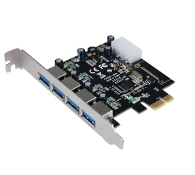 Longshine LCS-6380-4 / PCIe rozšiřující karta / 4x USB 3.0 Type-A / 5 Gbit/s (LCS-6380-4)