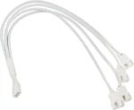 Kolink Rozbočovač ventilátorů 1-4 PWM bílá / Rozbočovací kabel / opletený / 35 cm (PGW-AC-KOL-161)