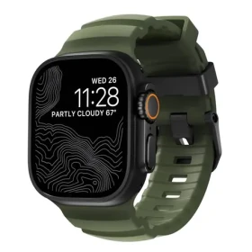 Nomad Rocky Point Band řemínek pro Apple Watch 49/46/45/44/42mm black/forest (NM014797858)