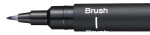 UNI PIN BR štětcový popisovač černý uni pin brush br černý štětcový liner voděodolný světlostálý super ink na kreslení psaní linkování stínování akvarel