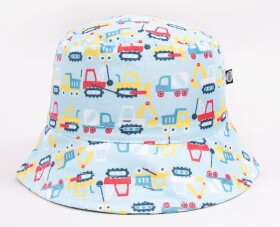 YO kojenecký klobouček - Stavební vozidla - chlapecký vel. 40-44cm