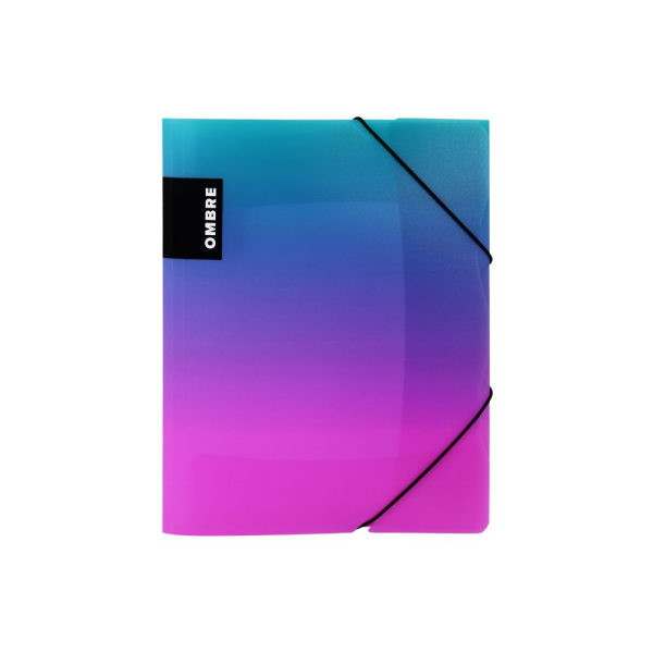 Sloha s gumou A4 PP OMBRE růžová