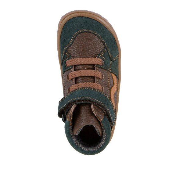 Chlapecké celoroční kotníkové barefoot boty TEX GO BROWN+ Froddo G3110265-17 - 31