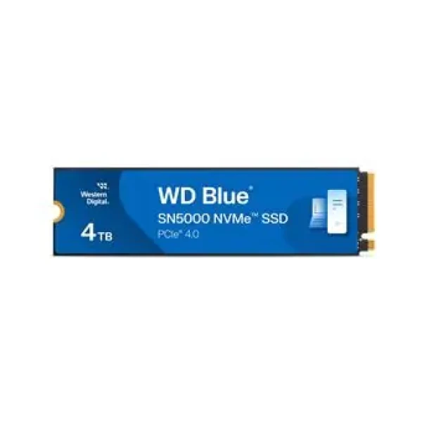 Rozbaleno - WD Blue SN5000 4TB / SSD / M.2 2280 / PCIe Gen4 / čtení: 5500MBps / zápis: 5000MBps / rozbaleno (WDS400T4B0E.rozbaleno)