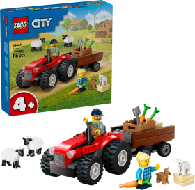 LEGO® City 60461 Červený traktor s přívěsem a ovcemi - LEGO® City