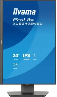 24,1" Iiyama ProLite XB2495WSU-B1 černá / Monitor / IPS / 1920x1200 / 16:10 / 100 Hz / HDMI+DP+USB-C / Pivot (XB2495WSU-B1)