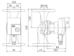 Wilo Yonos PICO1.0 40/1-8 230V 220mm PN10 Rp 2" 4248093
