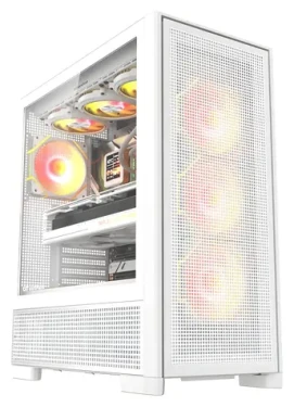 DarkFlash AIRNOVA bílá / PC skříň / Big Tower / E-ATX / 3× 120 mm / USB-C Gen2 / bez zdroje (AIRNOVA WHT (+3F))