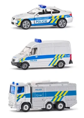 SIKU česká verze - set policejní sada 3 aut