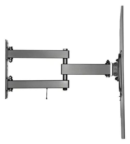 Equip černá / Nástěnný držák TV / 37-70" / VESA 200x200-600x400 / nosnost 35 kg / naklápěcí, výsuvný (650342)