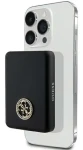 Guess MagSafe 4G Strassed Metal Logo černá / Powerbanka / 5000 mAh / 15W (GUPBM5AL4DMK)