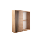 Šatní skříň Majorka Barva korpusu: Dub artisan, Rozměry: 203 cm, Dveře: Dub artisan + zrcadlo