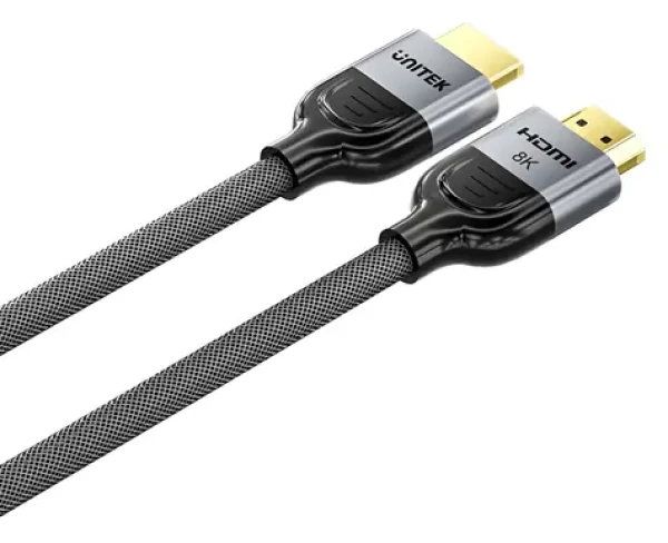 Unitek C11093RGY01-10M černá / Kabel HDMI 2.1 / 8K 60Hz / 144Hz / 10 m / zlacené konektory (C11093RGY01-10M)