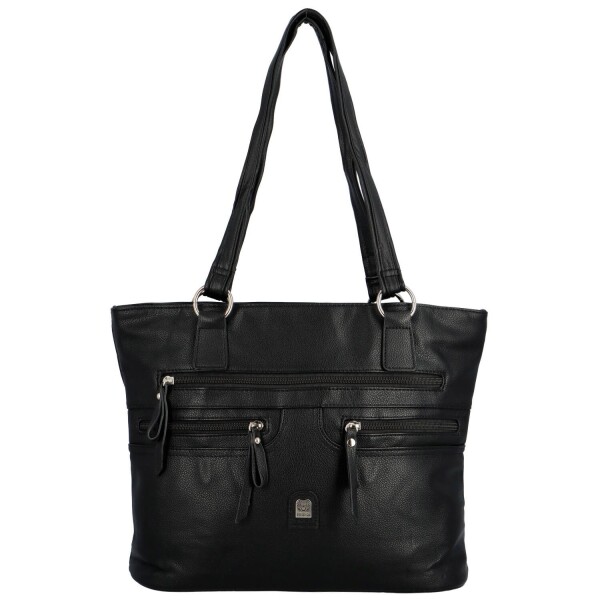 Stylová větší dámská kabelka přes rameno Amilla, černá