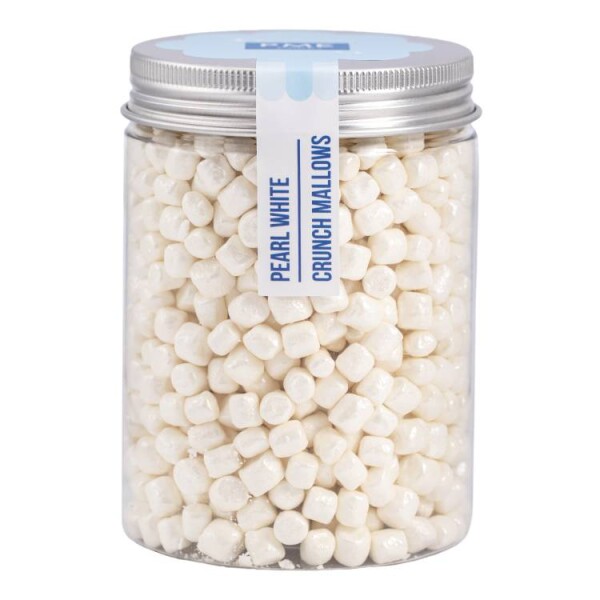 Křupavé mini marshmallows bílé perleťové PME (87 g)