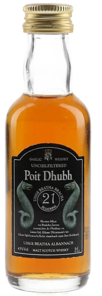 Poit Dhubh Blended Malt Whisky 21y 43% 0,05 l (holá lahev)