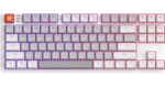 Dark Project ALU87 Delta bílá / herní klávesnice / mechanická / G3Ms Moonstone / RGB / USB / US Layout (DPKB_DELTA_87_ANSI)