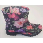 Holínky Realpaks dámské fialové květy BGP-6/2