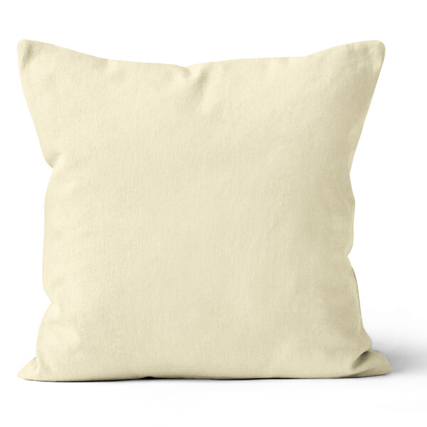 Mikroplyšový povlak na polštář 40x40 cm Smetanový