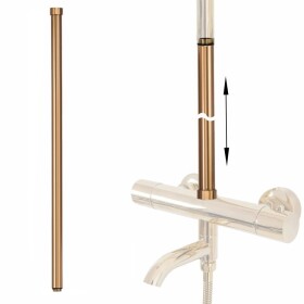 REA - Prodloužení pro vanovou/sprchovou soupravu BRUSH COPPER 60cm REA-K5463