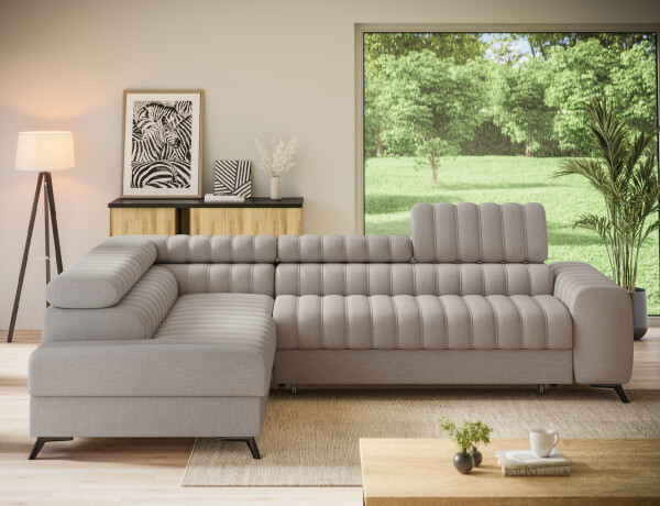 Sedací souprava Kanedo Provedení: Levá varianta, látka: Raquel 18