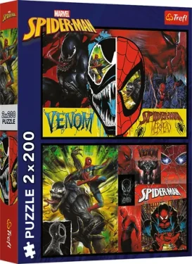 Trefl - Puzzle - Spiderman: Den a noc