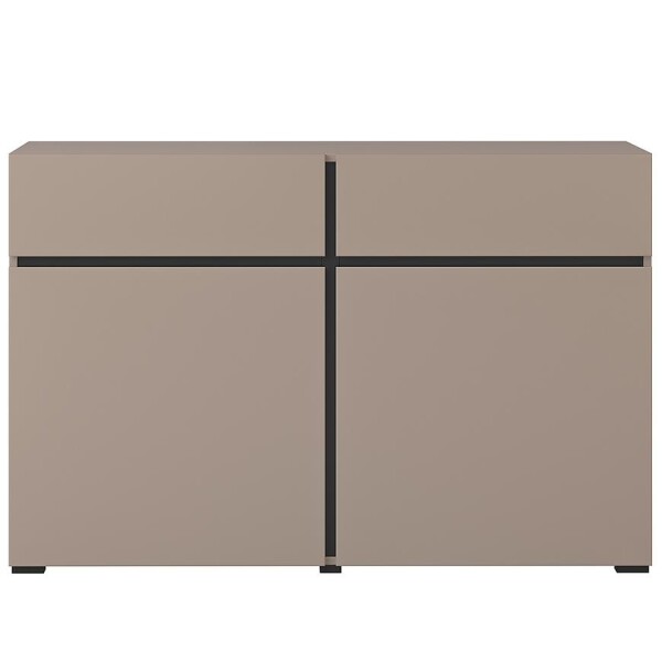 Komoda Cross 2D2S congo/černá