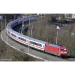 Roco 74030 3dílná sada průběžných vozů ICE 1 Redesign 2005 značky DB-AG Třída 1, třída Avmz 801.0, třída 2, třída Bvmz 8