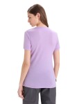 ICEBREAKER Wmns Tech Lite II SS Scoop Tee Swarming Shapes, Purple Gaze velikost: XS