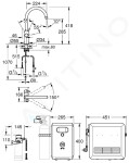 GROHE Blue Professional Dřezová baterie chladicím zařízením filtrací, chrom