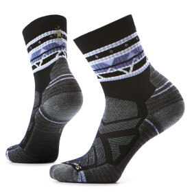 Dámské merino turistické ponožky SMARTWOOL Women's Hike Light Cushion Zig Zag Valle, Black velikost: 42-45 (L)