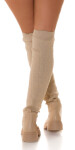 Sexy Fashionista Overknees barva BEIGE velikost 40