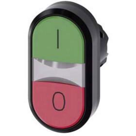 Siemens 3SU1000-3AB42-0AK0, 3SU10003AB420AK0 dvojitý tlakový spínač, 22.3 mm, 1 ks