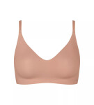 SLOGGI ZERO MICROFIBRE 2.0 - Ultralehká bezešvá braletka Sloggi CAMEO BROWN XL