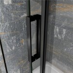H K - Posuvné sprchové dveře DIAMOND BLACK 136- 140x200 cm L/P varianta SE-DIAMONDBLACK140SET