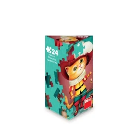 Dino Puzzle triangl Kocour v botách