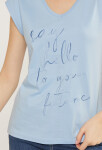 Monnari Halenky Bavlněné tričko nápisem Blue