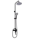 REA - Sprchový set s baterií 150mm VERSO černá REA-P9145