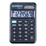 Kalkulačka kapesní Donau Tech 2083, černá