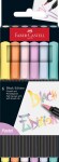 Faber-Castell Black Edition sada 6 štětcových fixů pastelové barvy