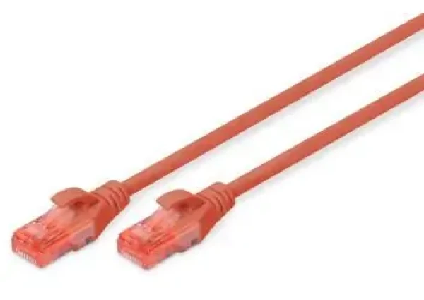 Digitus Cat6 U/UTP červený / Patch kabel / RJ45-RJ45 / 1 m / AWG 26/7 (DK-1612-010/R)