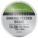 Korum Šňůra Limitless Sinking Feeder Braid 300m 0,14mm 6kg (K0400009)
