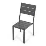 Zahradní sestava 156x78x74cm, polywood, šedá, AZS-B1656 GREY