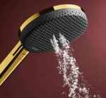 HANSGROHE - Raindance Alive Select S Sprchová hlavice, 3 proudy, EcoSmart+, leštěný vzhled zlata 24512990